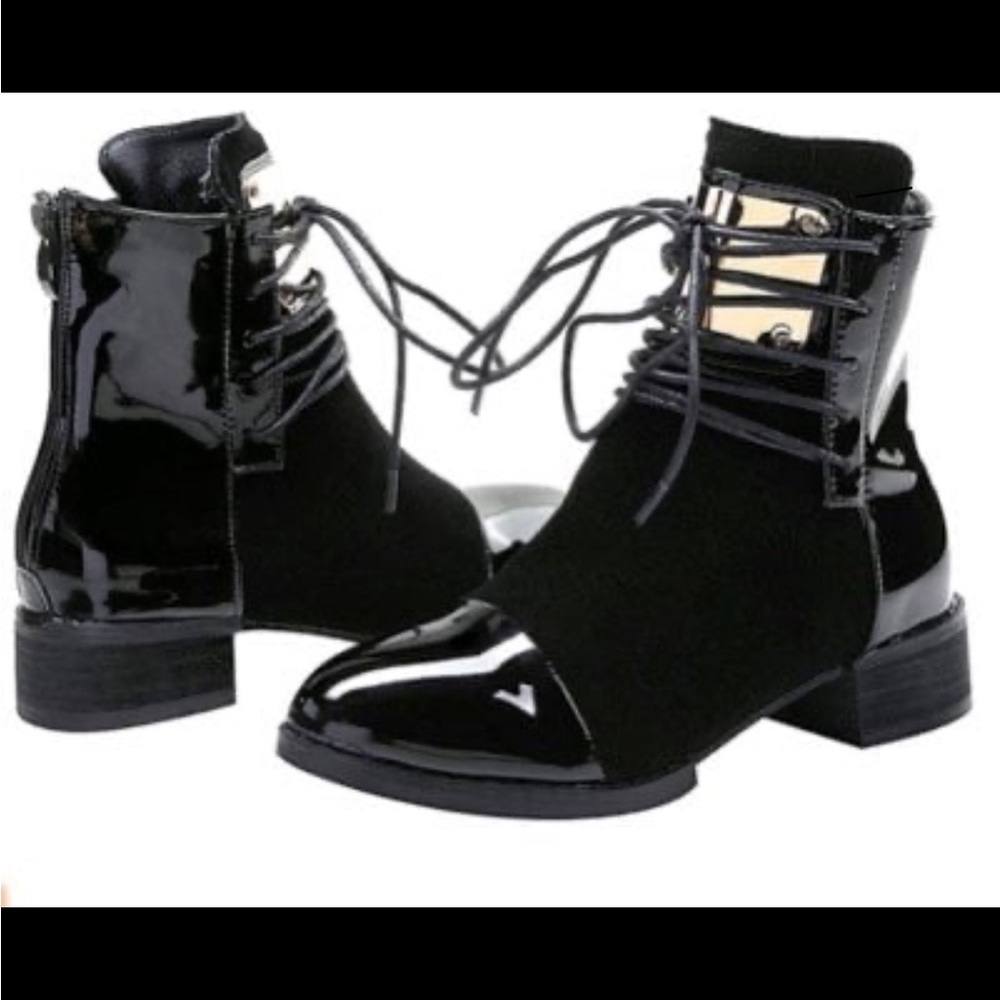 OCHENTA Women's Low Heel Zipper Ankle Boot (UK 6/US 8)